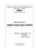 Tập bài giảng pháp luật đại cương