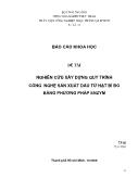 Đề tài Nghiên cứu xây dựng quy trình công nghệ sản xuất dầu từhạt bí đỏ bằng phương pháp Enzym