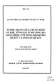 Đề tài Tương quan giữa chỉ số khối cơ thể, vòng eo, tỉ số eo - Vòng hông với nồng độ đường huyết và insulin huyết