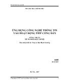 Đề tài Ứng dụng công nghệ thông tin vào hoạt động tiếp công dân