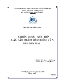 Đề tài Chiến lược xúc tiến các sản phẩm bảo hiểm của Prudential