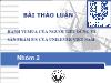 Thảo luận: Hành vi mua của người tiêu dùng về sản phẩm P/S của unilever Việt Nam