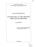 Cơ sở khoa học của việc chuẩn hóa trong giáo dục phổ thông