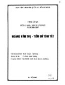 Hoàng Văn Thụ - Tiểu sử tóm tắt