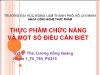 Đề tài Thực phẩm chức năng và một số điều cần biết