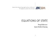 Equations of state