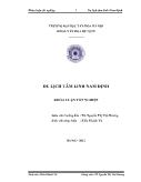 Tóm tắt khóa luận Du lịch tâm linh Nam Định