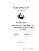 Tóm tắt khóa luận Làng nghề chạm bạc Đồng Xâm với sự phát triển du lịch tỉnh Thái Bình