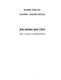 Bài giảng giải tích (Toán I – II, dành cho khối ngành kinh tế)