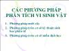 Các phương pháp phân tích vi sinh vật