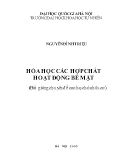 Hóa học các hợp chất hoạt động bề mặt (bài giảng Chuyên đề cao học hóa hữu cơ)