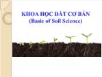 Khoa học đất cơ bản (basic of soil science)