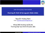 Kinh tế và quản lý môi trường - Chương III: Kinh tế tài nguyên thiên nhiên