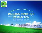 Môi trường - Đa dạng sinh học và bảo tồn