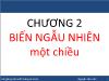 Toán học - Chương 2: Biến ngẫu nhiên một chiều