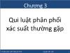 Toán học - Chương 3: Qui luật phân phối xác suất thường gặp