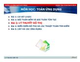 Toán ứng dụng - Bài 3: Lý thuyết đồ thị