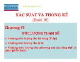 Xác suất và thống kê - Chương VI: Ước lượng tham số