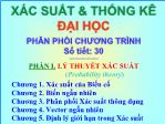 Xác suất và thống kê - Phần I: Lý thuyết xác suất