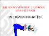 Bài giảng môn học cơ sở văn hóa Việt Nam