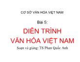 Cơ sở văn hóa Việt Nam - Bài 5: Diễn trình văn hóa Việt Nam