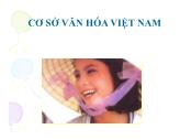 Ngôn ngữ học - Cơ sở văn hóa Việt Nam