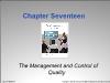 Bài giảng Cost Management - Chapter Seventeen: The Management and Control of Quality