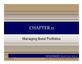 Bài giảng Essentials of Investments - Chapter 11 Managing Bond Portfolios