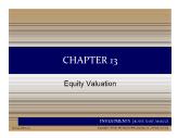 Bài giảng Essentials of Investments - Chapter 13 Equity Valuation