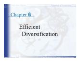 Bài giảng Essentials of Investments - Chapter 6 Efficient Diversification
