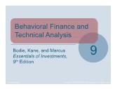 Bài giảng Essentials of Investments - Chapter 9: Behavioral Finance and Technical Analysis