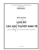 Bài giảng Lịch sử các học thuyết kinh tế (P1)