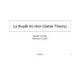 Bài giảng Lý thuyết trò chơi (Game Theory)