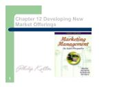 Bài giảng Marketing Management - Chapter 12 Developing New Market Offerings