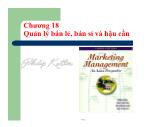 Bài giảng Marketing Management - Chương 18 Quản lý bán lẻ, bán sỉ và hậu cần