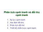 Bài giảng Phân tích cạnh tranh và đối thủ cạnh tranh