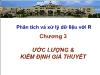 Bài giảng Phân tích và xử lý dữ liệu với R - Chương 3 Ước lượng & kiểm định giả thuyết