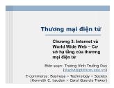 Bài giảng Thương mại điện tử - Chương 3: Internet và World Wide Web – Cơ sở hạ tầng của thương mại điện tử