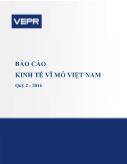 Báo cáo kinh tế vĩ mô Việt Nam quý 2 - 2016