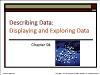 Chapter 04: Describing Data: Displaying and Exploring Data