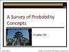 Chapter 05: A Survey of Probability Concepts