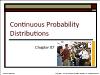 Chapter 07: Continuous Probability Distributions