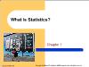 Chapter 1: What is Statistics?