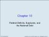 Chapter 10 Federal Deficits, Surpluses, and the National Debt