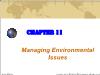 Chapter 11: Managing Environmental Issues