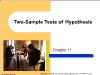 Chapter 11: Two-Sample Tests of Hypothesis (2)