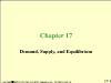 Chapter 17: Demand, Supply, and Equilibrium