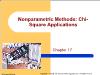 Chapter 17: Nonparametric Methods: Chi-Square Applications