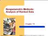 Chapter 18: Nonparametric Methods: Analysis of Ranked Data