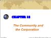 Chapter 18: The Community and the Corporation